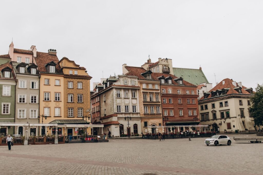 Kamienice na Rynku Starego Miasta w Warszawie